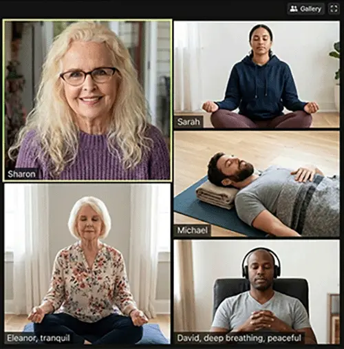 Online meditation class